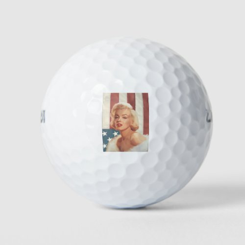 CC15 Marilyn Flag ZAZZ Golf Balls