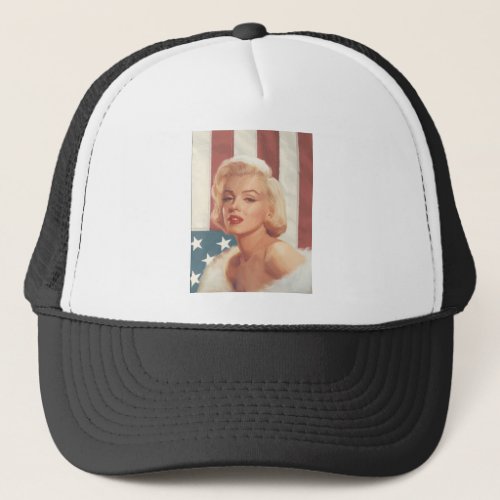 CC15 Marilyn Flag ZAZZ Trucker Hat