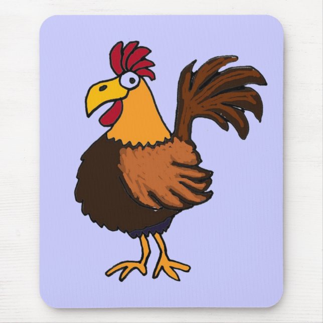 CC- Funky Rooster Mousepad (Front)