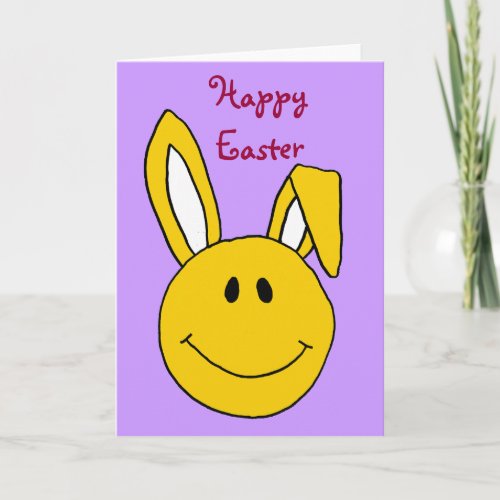 CC_Happy Easter Face Bunny Card