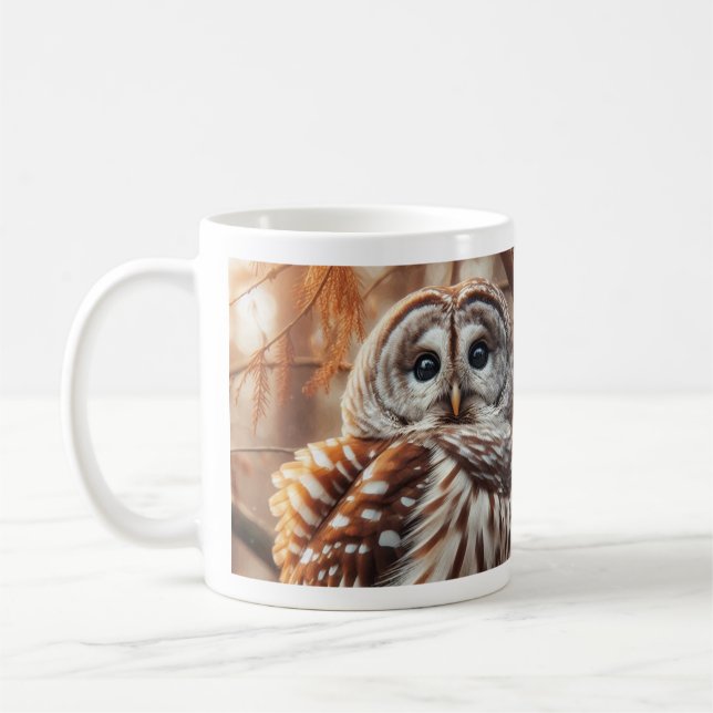 CC&L Tree Service Barred Owl Mug Design (Left)