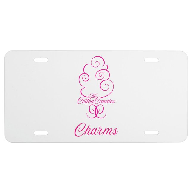 CC logo - Charms Aluminum License Plate (Front)