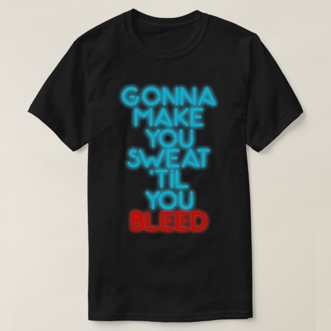 CC Music Factory Gonna Make You Sweat Lyrics T-Shirt (Design Front)
