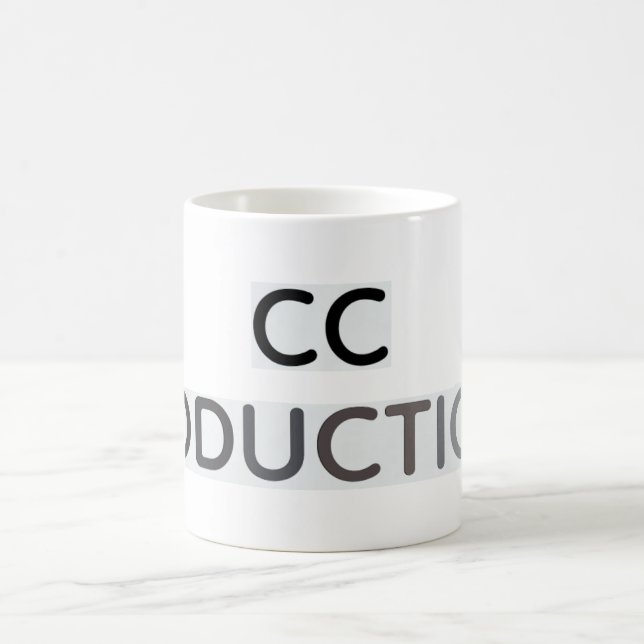 CC Productions Black-to-Grey Fade Coffee Mug (Center)