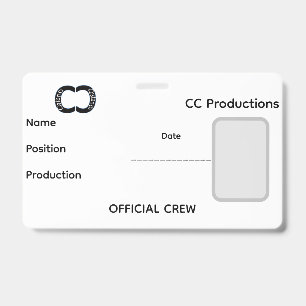 CC Productions Staff Badge