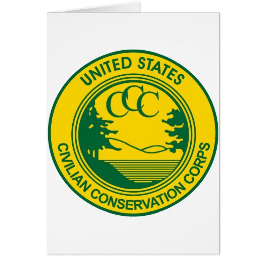 CCC Civilian Conservation Corps Commemorative Cards (Front)
