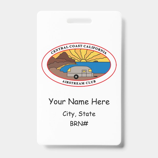 CCCAC Club Name Badge  (Front)