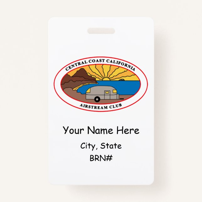 CCCAC Club Name Badge  (Front)