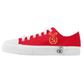 CCCP Communist Sport Zipz Low Top Shoes (Left Shoe Outside)