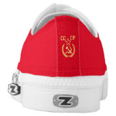 CCCP Communist Sport Zipz Low Top Shoes (Left Shoe Back)