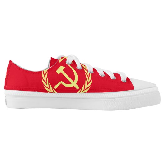 CCCP Communist Sport Zipz Low Top Shoes (Left Shoe Inside)