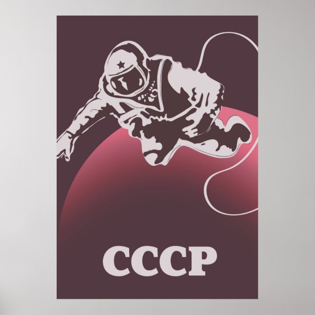 CCCP Cosmonaut Poster (Front)