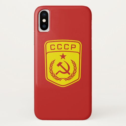 CCCP Emblem Communist Case Apple iPhone X iPhone X Case