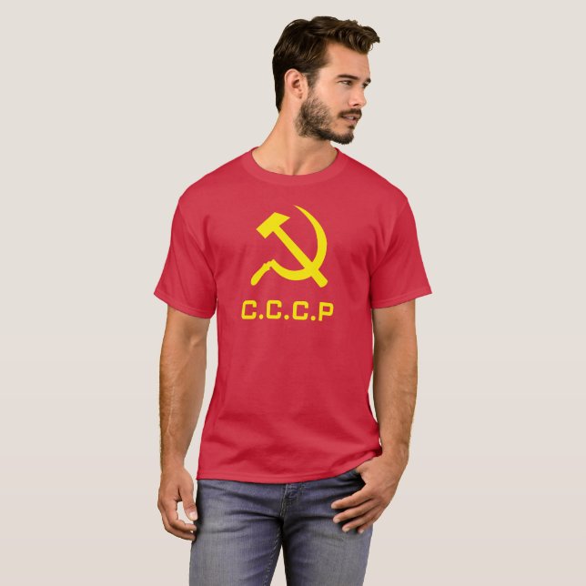CCCP Hammer and Sickle Men's Shirt (Front Full)