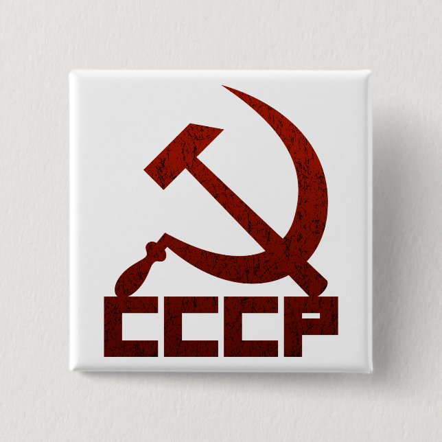 CCCP Hammer & Sickle Pinback Button (Front)