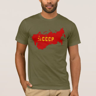 CCCP Soviet Union Map T-Shirt