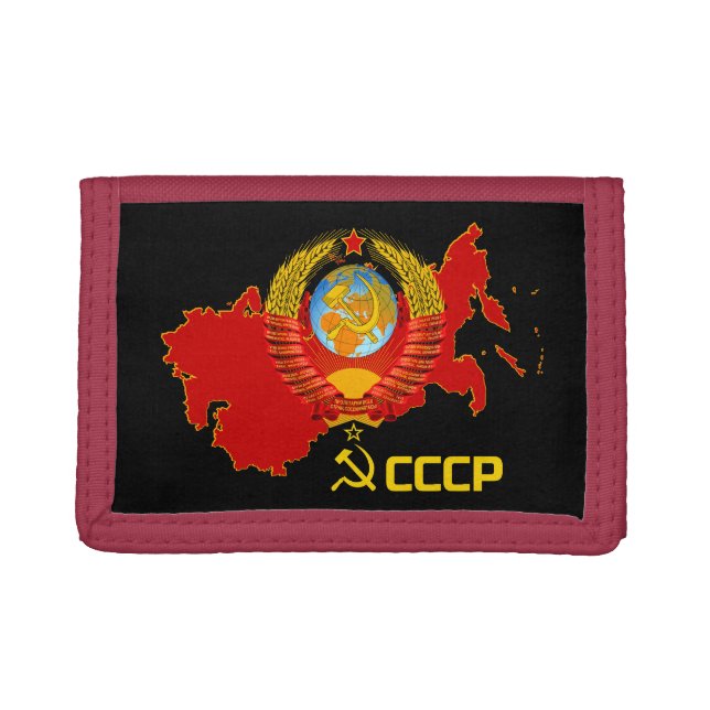 CCCP - Soviet Union Wallet. Trifold Wallet (Front)