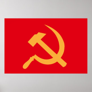 cccp ussr hammer and sickle poster