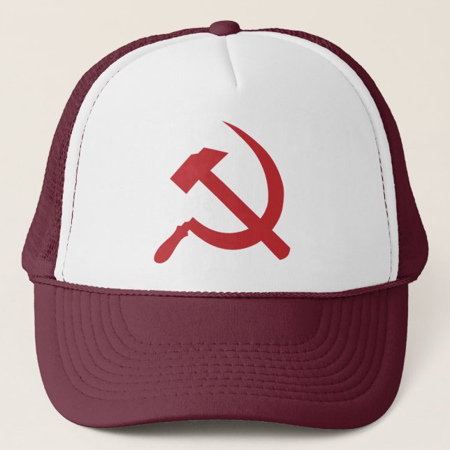 cccp ussr hammer and sickle trucker hat (Front)