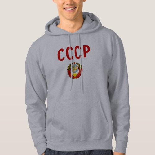 CCCP USSR Soviet Union with State Emblem Hoodie