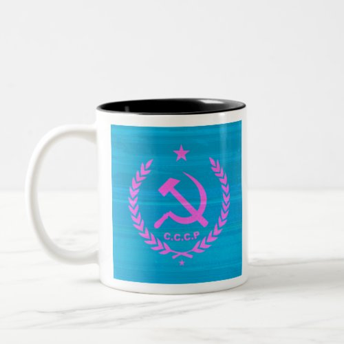 cccp vaporwave Two_Tone coffee mug