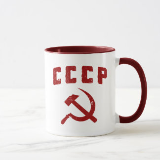 cccp vintage ussr hammer and sickle mug