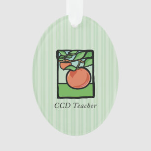 CCD Teacher Thank You, Apple Ornament