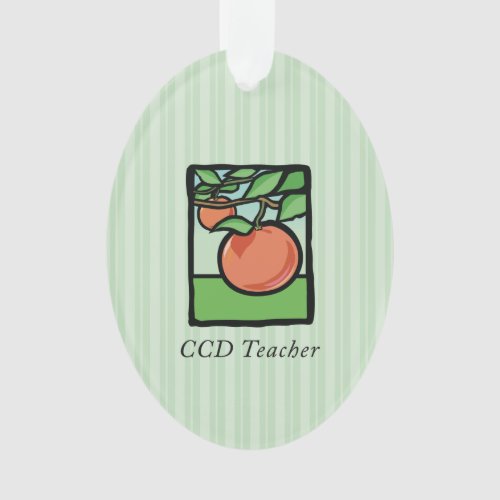 CCD Teacher Thank You Apple Ornament