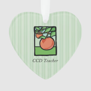 CCD Teacher Thank You, Apple Ornament