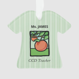 CCD Teacher Thank You, Apple Ornament