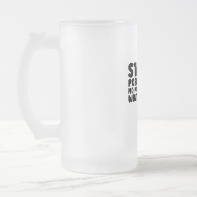 ccGrace Frosted Glass Beer Mug (Left)