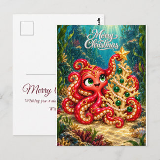 CChristmas Postcard – Eva's Enchanted Coral Tree