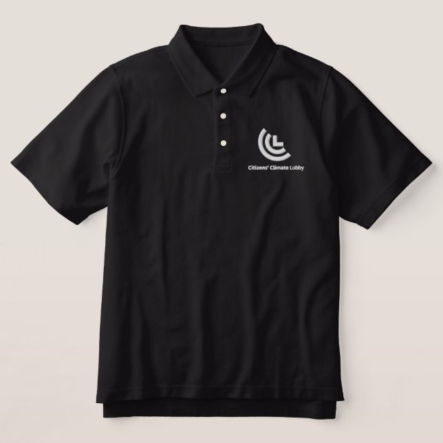 CCL Embroidered Polo (Black) (Design Front)