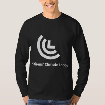 Ccl Logo Black Long Sleeved T-shirt by Citizens_Climate at Zazzle