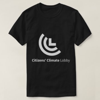 Ccl Logo Black T-shirt by Citizens_Climate at Zazzle