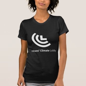 Ccl Logo Black T-shirt Ladies Cut by Citizens_Climate at Zazzle