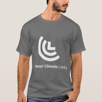 Ccl Logo Dark Gray T-shirt by Citizens_Climate at Zazzle