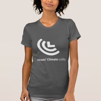 Ccl Logo Dark Gray T-shirt Ladies Cut by Citizens_Climate at Zazzle