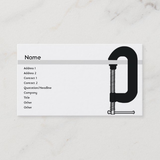 CClamp - Business Business Card (Front)
