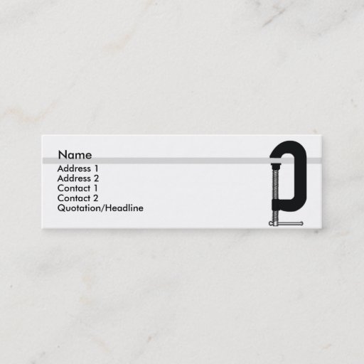 Customizable CClamp - Skinny Business Card
