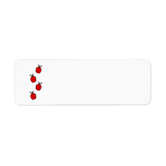 CCLB CUTE RED CARTOON LADYBUGS LABEL