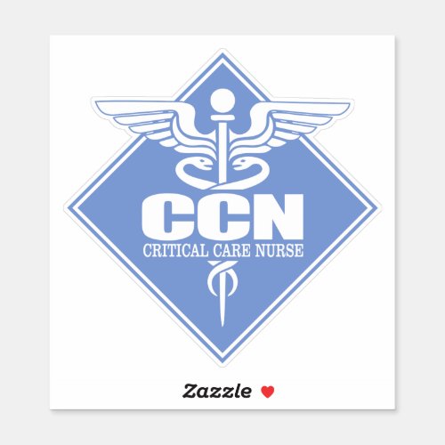 CCN Critical Care Nurse diamond Sticker