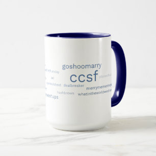 CCSF Blue Hashtag 15-oz mug