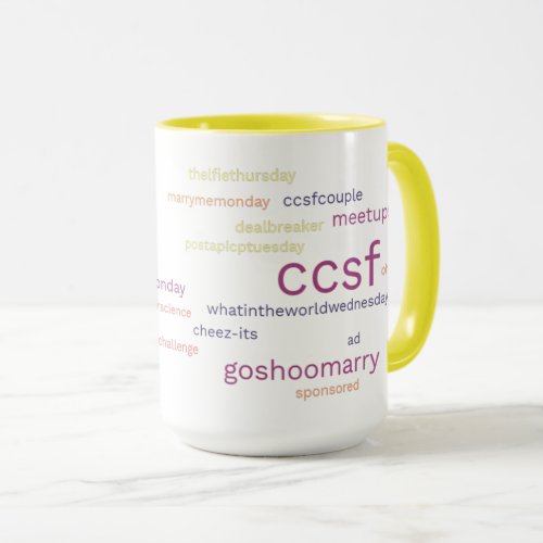 CCSF Yellow Hashtag 15_oz mug