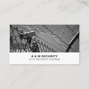CCTV & Barbed Wire, Security Camera Service Business Card