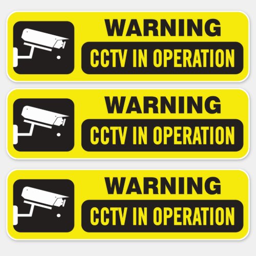 CCTV In Operation Video Surveillance Sticker