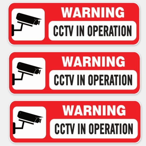 CCTV In Operation Video Surveillance Sticker