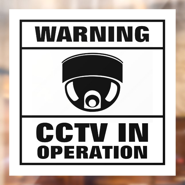CCTV in Operation Window Cling (Sheet 2)