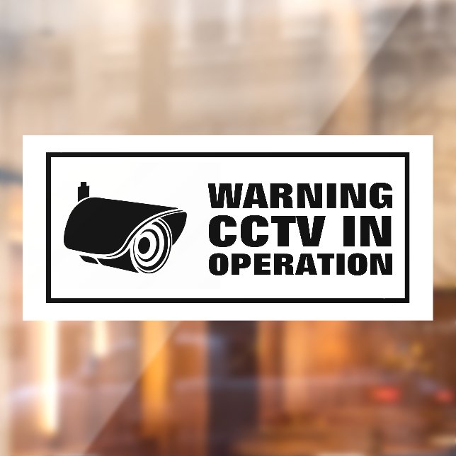 CCTV in Operation Window Cling (Sheet 2)