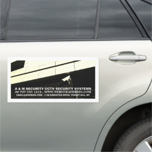 CCTV Mounted Camera, Security Camera Service Car Magnet